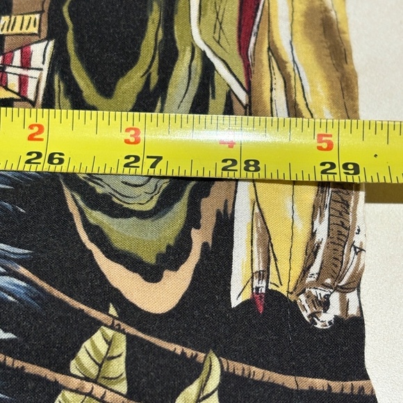 VTG Hilo Hattie Hawaiian Shirt Men ButtonUp Sz L Short Sleeve Aloha Tropical USA - Picture 7 of 7